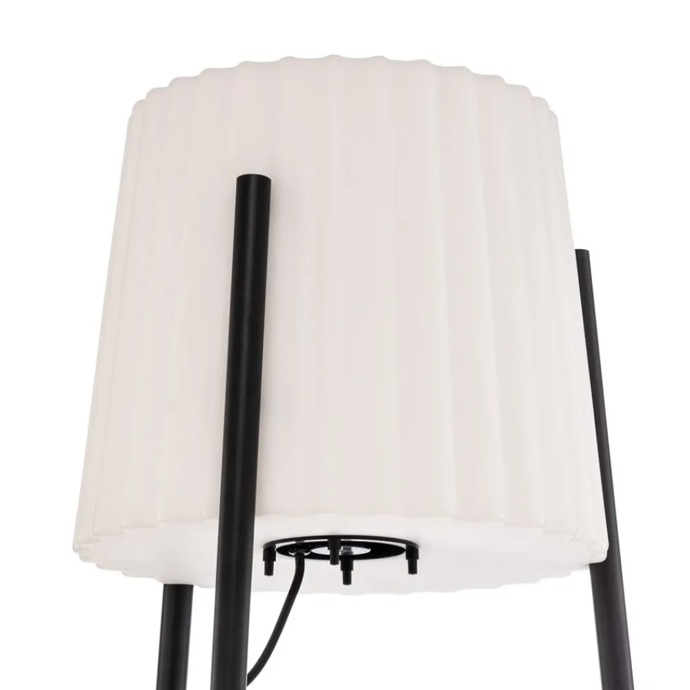 Terrassebelysning ^ Lucande Lindby terrasselampe Jaimy, 148 cm, stativ, aluminium