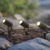 Lindby Terrassebelysning|Udendørs Spot > Thorgal lampe med jordspyd, Ø 6 cm, sort, sæt med 3 stk