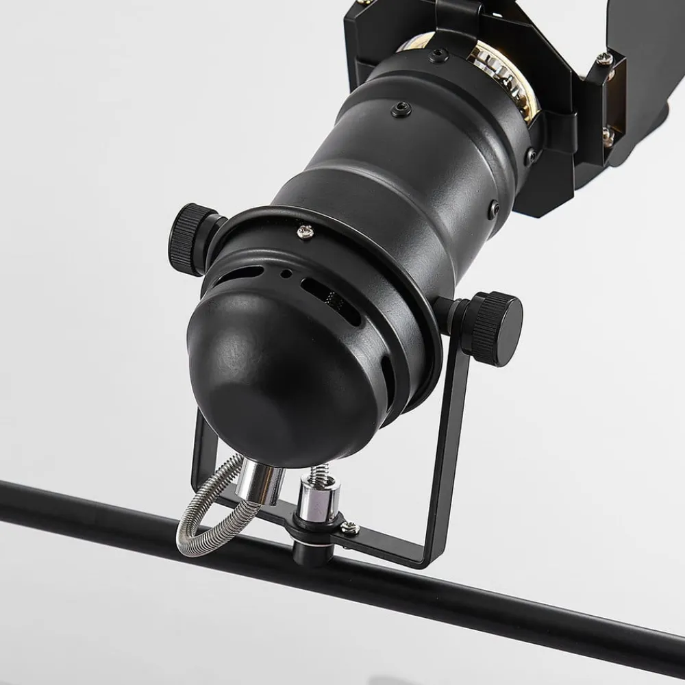 Lindby Gang|Loftlamper > Tilen loftspot, 4 lyskilder, sort, metal, 125 cm