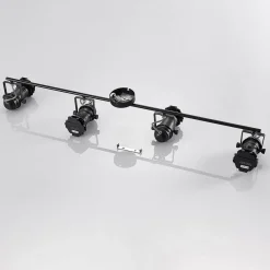 Lindby Gang|Loftlamper > Tilen loftspot, 4 lyskilder, sort, metal, 125 cm