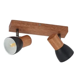 Lindby Gang|Loftlamper > Tonja loftspot med træ, 2 lyskilder