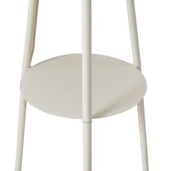 Gang|Pendellamper ^ Lindby trebenetstående gulvlampe Libbie, 155 cm, hør, cremefarvet