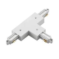 Lindby Skinnesystem > T-stik Linaro, hvid, 1-faset system