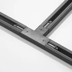 Lindby Skinnesystem > T-stik Linaro, sort, 1-faset system