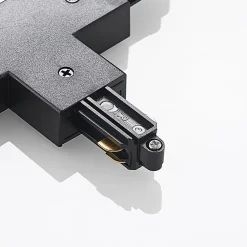 Lindby Skinnesystem > T-stik Linaro, sort, 1-faset system