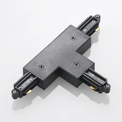 Lindby Skinnesystem > T-stik Linaro, sort, 1-faset system