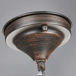 Udendørs Pendellamper|Terrassebelysning ^ Lindby udendørs hængelampe Eddie, rust, metal, IP44, E27