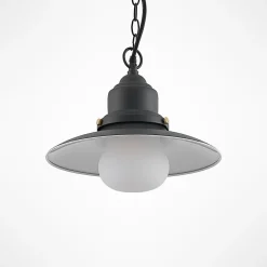 Lindby Udendørs Pendellamper > udendørs hængelampe Roisin, antracit, metal, Ø 32cm