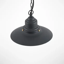 Lindby Udendørs Pendellamper > udendørs hængelampe Roisin, antracit, metal, Ø 32cm
