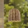 Lindby Udendørs Pendellamper > udendørs hængelampe Taryn, brun, plast, IP44 35cm