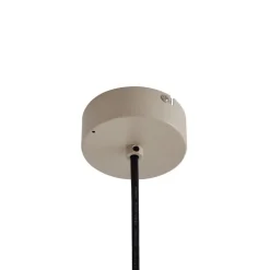 Lindby Udendørs Pendellamper > udendørs hængelampe Valdorin, beige, bomuld, Ø 40cm