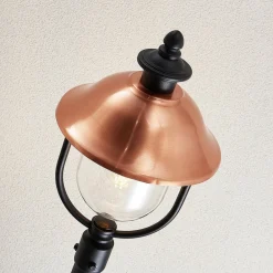 Lindby Lygtepæle > udendørslampe Clint, 177 cm, metal, saltvandsresistent, E27