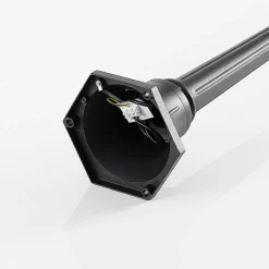 Lindby Lygtepæle > udendørslampe Clint, 177 cm, metal, saltvandsresistent, E27