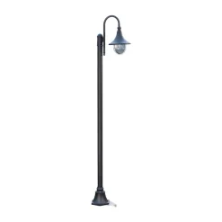 Lindby Lygtepæle > udendørslampe Daphne, 220 cm, sort, E27, IP44