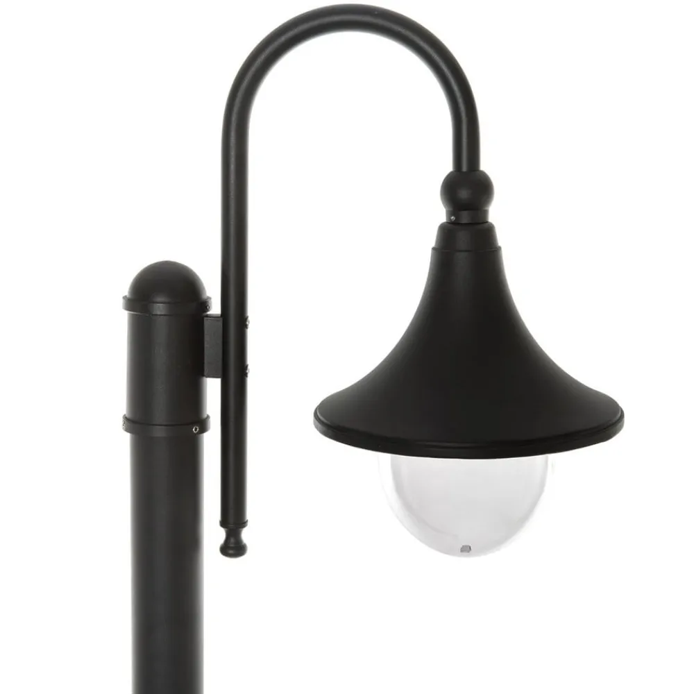Lindby Lygtepæle > udendørslampe Daphne, 220 cm, sort, E27, IP44