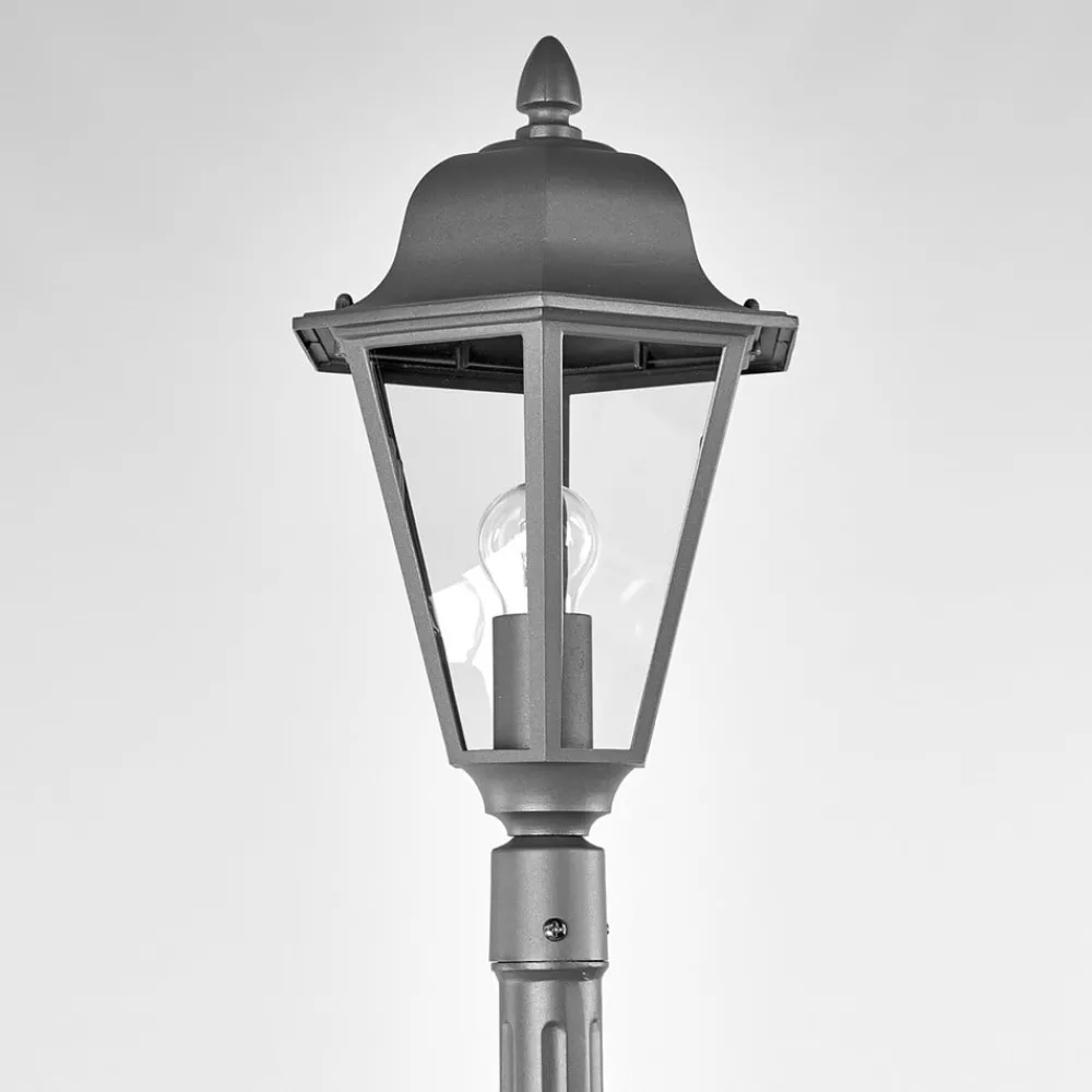 Lindby Lygtepæle > udendørslampe Edana, 211 cm, antracit, E27, IP44