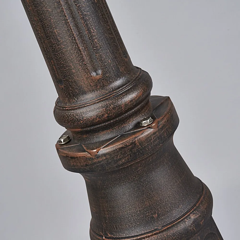 Lindby Lygtepæle > udendørslampe Eddie, 198 cm, rust, metal, IP44, E27