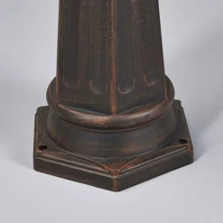 Lindby Lygtepæle > udendørslampe Eddie, 198 cm, rust, metal, IP44, E27
