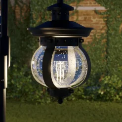 Lygtepæle ^ Lindby udendørslampe Farley, 215 cm, 2 lyskilder, IP44, E27