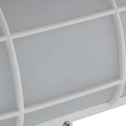 Lindby Terrassebelysning > udendørs LED-væglampe Alisha, hvid, plast, IP54
