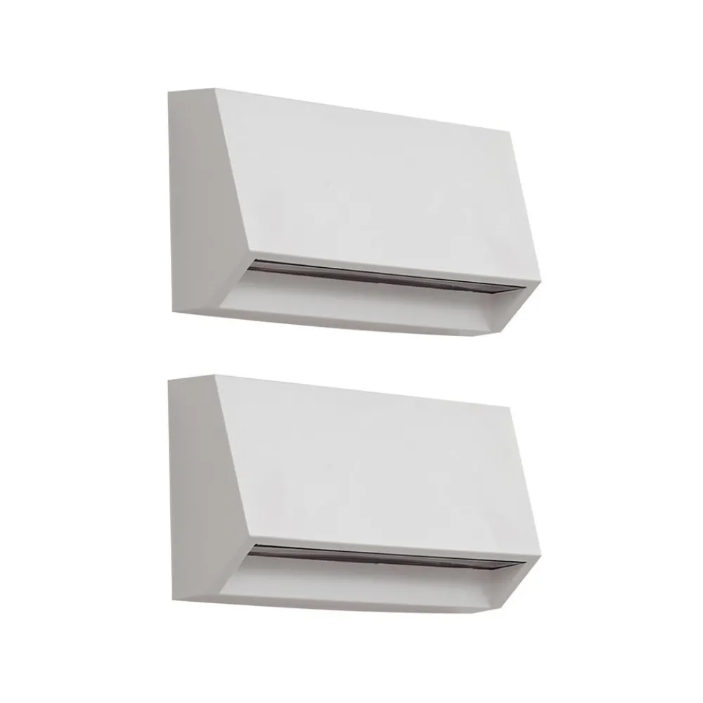 Lindby Væglamper > udendørs LED-væglampe Appeso, længde 16 cm, sæt med 2 stk