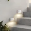 Terrassebelysning ^ Lindby udendørs LED-væglampe Appeso, bredde 10 cm, sæt med 2 stk