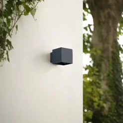 Lindby Terrassebelysning|Væglamper > udendørs LED-væglampe Esani, antracit, op/ned, IP54