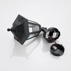 Lindby Væglampe Med Sensor|Terrassebelysning > udendørs LED-væglampe Iavo, sensor, sort, lygte