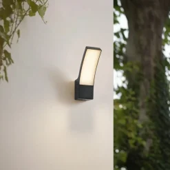 Lindby Terrassebelysning|Væglamper > udendørs LED-væglampe Ilvita, antracit, metal, IP54