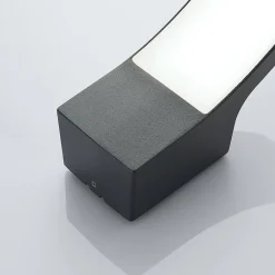 Lindby Terrassebelysning|Væglamper > udendørs LED-væglampe Ilvita, antracit, metal, IP54