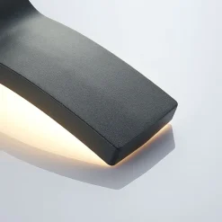 Lindby Terrassebelysning|Væglamper > udendørs LED-væglampe Ilvita, antracit, metal, IP54