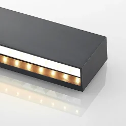 Lindby Terrassebelysning|Væglamper > udendørs LED-væglampe Jarte, 24 cm, ned, grå, IP65