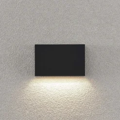 Lindby Terrassebelysning|Væglamper > udendørs LED-væglampe Jarte, 20 cm, ned, grå, IP65