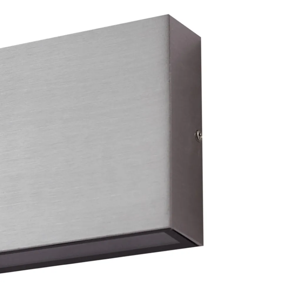 Lindby Terrassebelysning|Væglamper > udendørs LED-væglampe Jarte, grå, metal, 17 cm, IP54