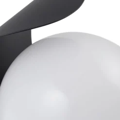 Væglampe Med Sensor|Terrassebelysning ^ Lindby udendørs LED-væglampe Lacie, sensor, sort/hvid, aluminium