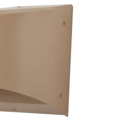 Væglamper ^ Lindby udendørs LED-væglampe Lenore, beige, metal, 13,5 cm