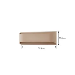 Terrassebelysning|Væglamper ^ Lindby udendørs LED-væglampe Lenore, beige, metal, 36,5 cm