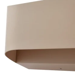 Terrassebelysning|Væglamper ^ Lindby udendørs LED-væglampe Lenore, beige, metal, 36,5 cm