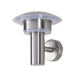 Lindby Terrassebelysning|Væglamper > udendørs LED-væglampe Lillie, højde 19 cm, stål