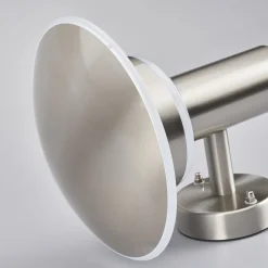 Lindby Terrassebelysning|Væglamper > udendørs LED-væglampe Lillie, højde 19 cm, stål