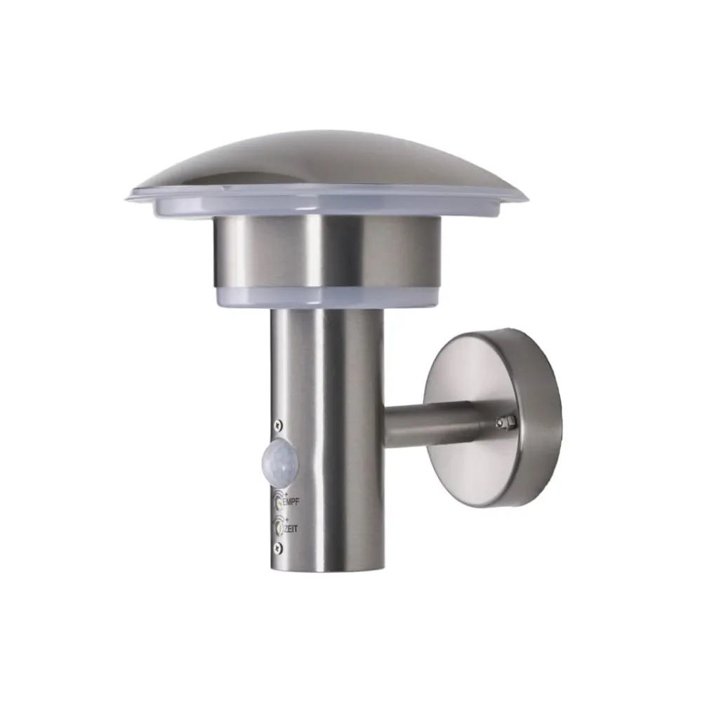Væglampe Med Sensor|Terrassebelysning ^ Lindby udendørs LED-væglampe Lillie, sensor, højde 19 cm
