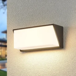 Væglamper ^ Lindby udendørs LED-væglampe Malim, 25 cm, antracit, IP65