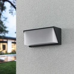 Væglamper ^ Lindby udendørs LED-væglampe Malim, 25 cm, antracit, IP65