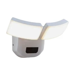 Væglampe Med Sensor|Terrassebelysning ^ Lindby udendørs LED-væglampe Nikias, 30 cm, sensor, 2 lyskilder, hvid