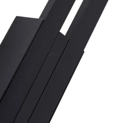 Lindby Terrassebelysning|Væglamper > udendørs LED-væglampe Sakari, sort, aluminium, højde 59 cm