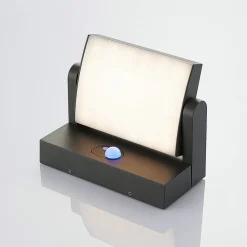 Solcelle Lampe Med Sensor|Væglampe Med Sensor ^ Lindby udendørs LED-væglampe Sherin, antracit, sensor