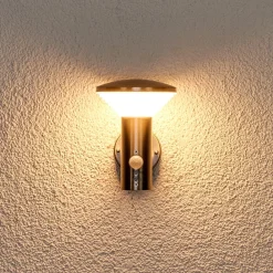 Lindby Væglampe Med Sensor|Væglamper > udendørs LED-væglampe Tiga, bevægelsessensor, IP44