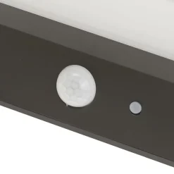 Lindby Solcelle Lampe Med Sensor|Væglampe Med Sensor > udendørs LED-væglampe til udendørs vægmontering Maresia, sensor, antracit