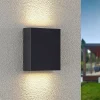 Terrassebelysning ^ Lindby udendørs LED-væglampe Ugar, 13 cm, antracit, op/ned