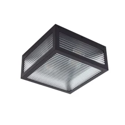 Lindby Udendørs Loftlamper > udendørs loftlampe Bolgar, sort, metal, glas